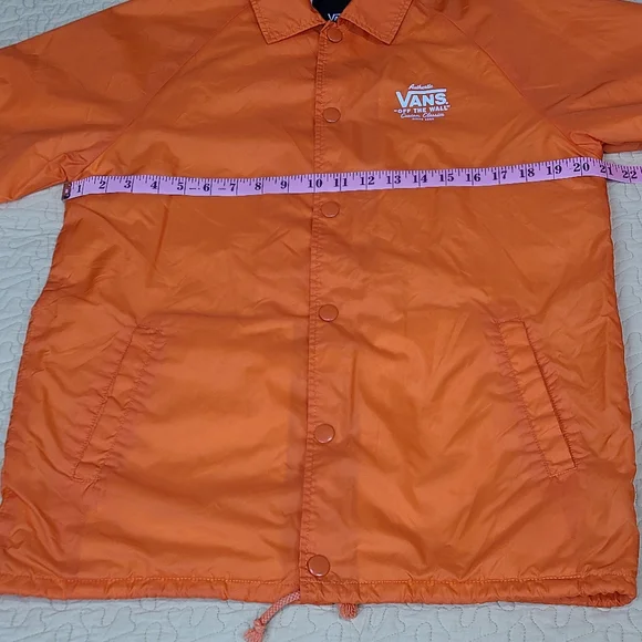 Vans Torrey OTF logo snap button Coach windbreaker jacket size S - Picture 8 of 8